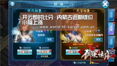开云即时比分-内蒙古近期煤价小幅上涨(图1) KAIYUN官网