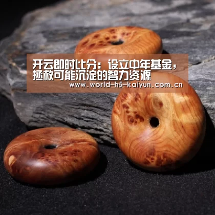 开云即时比分：设立中年基金，拯救可能沉淀的智力资源